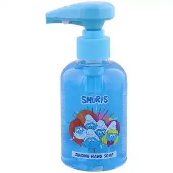 Action Savon pour les mains avec musique Smurfen offre