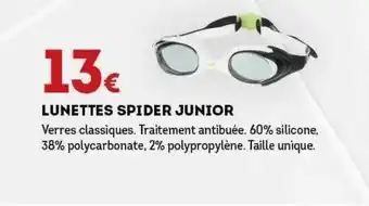 Sport 2000 Lunettes Spider Junior offre