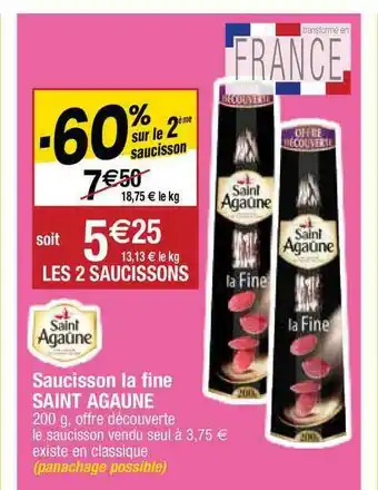 Saucisson La Fine Saint Agaune