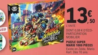 E.Leclerc PUZZLE SUPER MARIO 1000 PIÈCES offre