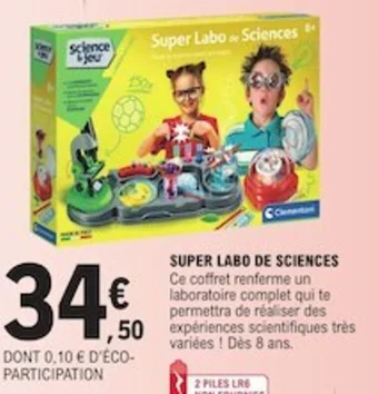 E.Leclerc SUPER LABO DE SCIENCES offre