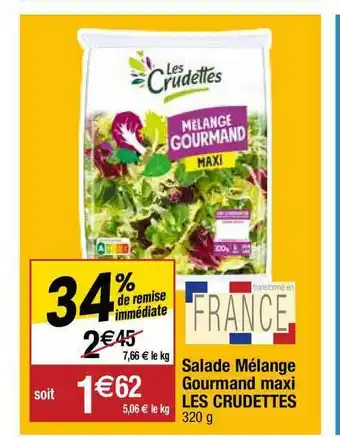 Migros Salade Mélange Gourmand Maxi Les Crudettes offre