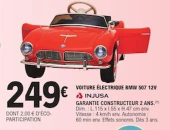E.Leclerc VOITURE ÉLECTRIQUE BMW 507 12V offre