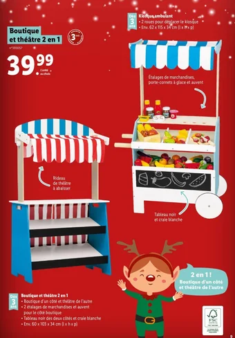 Lidl Boutique et théâtre 2 en 1 offre