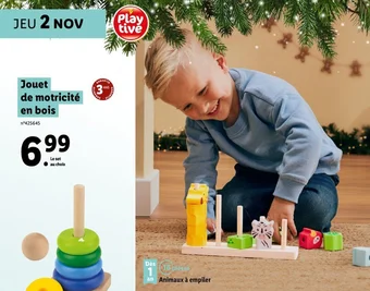 Lidl Jouet de motricité en bois offre