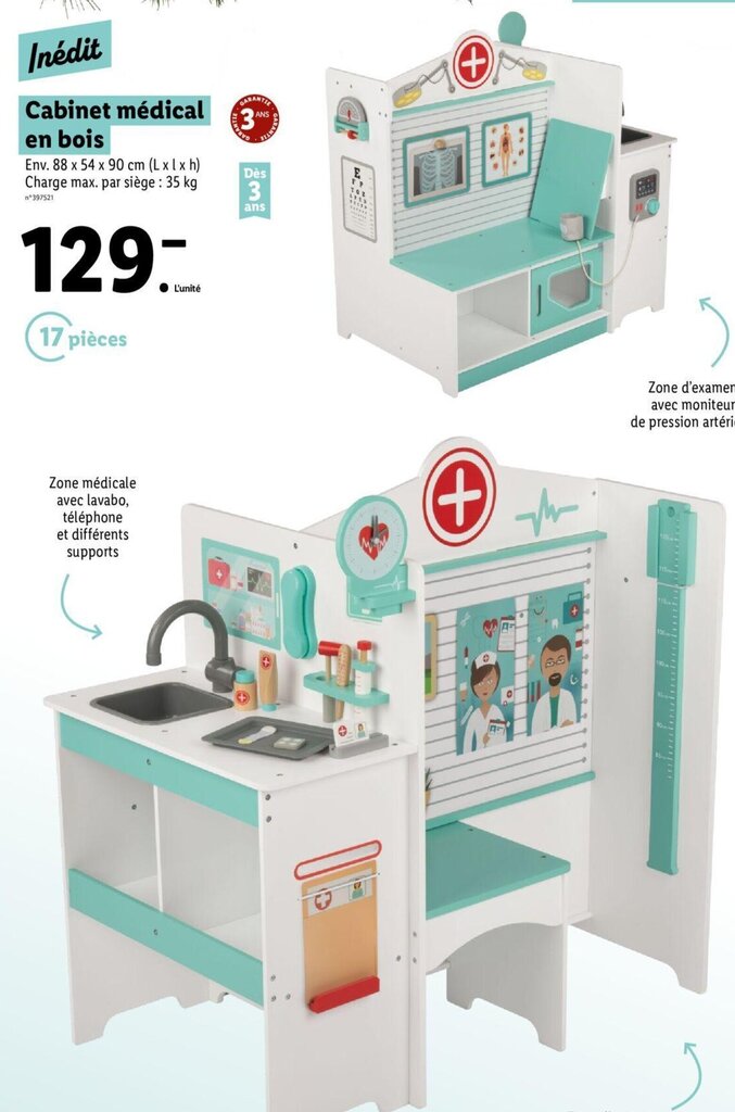Promo médical en bois chez Lidl