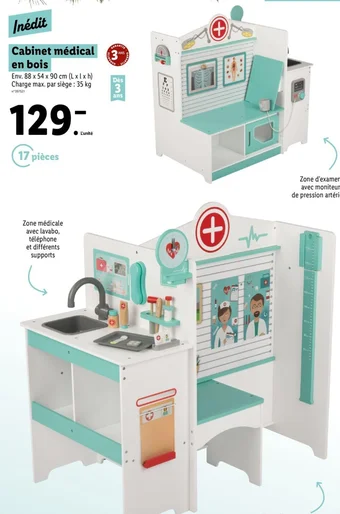Lidl Cabinet médical en bois offre