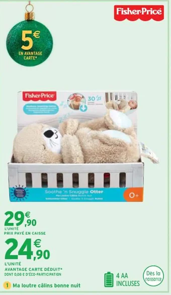 Intermarché Ma loutre câlins bonne nuit offre