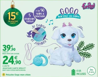 Intermarché Peluche Gogo mon chien offre
