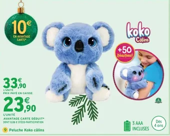 Intermarché Peluche Koko câlins offre