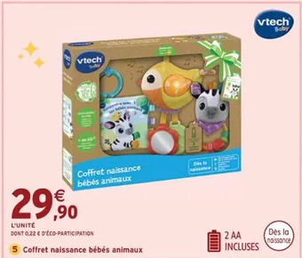 Intermarché Coffret naissance bébés animaux offre