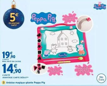 Ardoise magique géante Peppa Pig