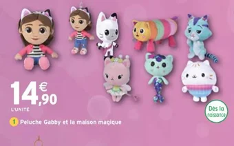 Intermarché Peluche Gabby et la maison magique offre