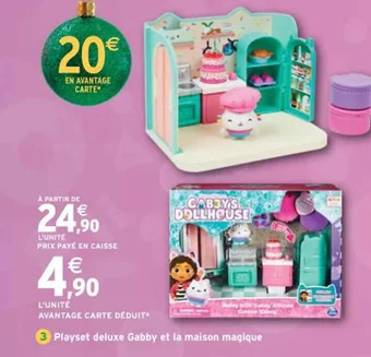 Intermarché Playset deluxe Gabby et la maison magique offre