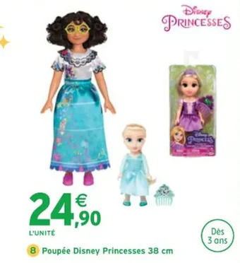 Intermarché Poupée Disney Princesses 38 cm offre