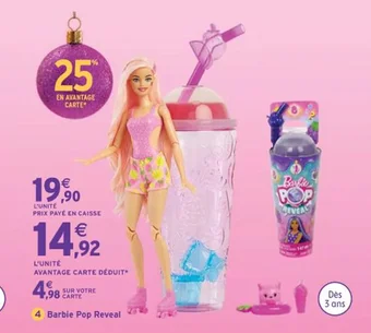 Intermarché Barbie Pop Reveal offre