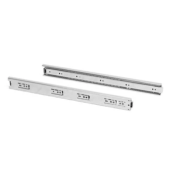 Bricomarché Paire de coulisses pour tiroirs - à billes - 45 x 450 mm - a sortie totale - zingué offre
