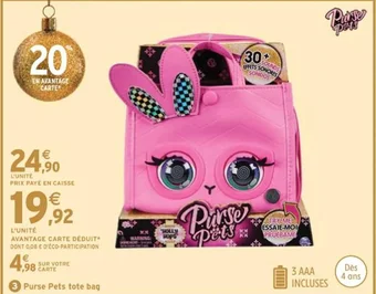Intermarché Purse Pets tote bag offre