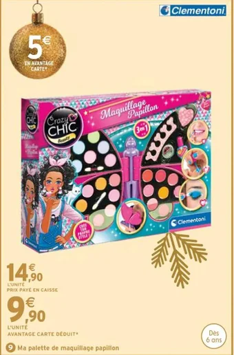Intermarché Ma palette de maquillage papillon offre