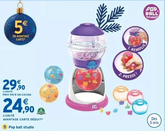 Intermarché Pop ball studio offre