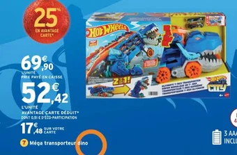 Intermarché Méga transporteur dino offre