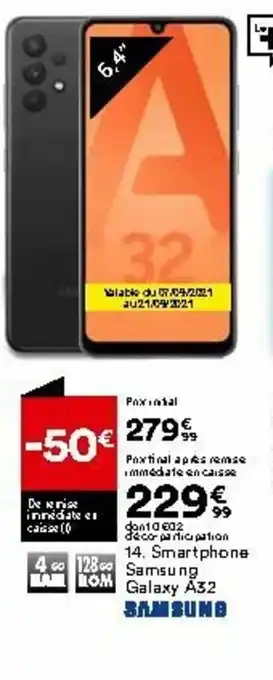 BUT Smartphone samsung galaxy A32 offre