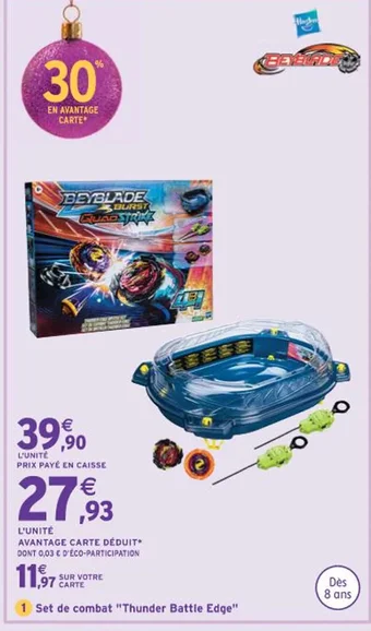 Intermarché Set de combat "Thunder Battle Edge" offre