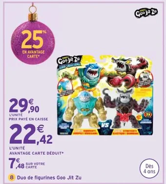 Intermarché Duo de figurines Goo Jit Zu offre