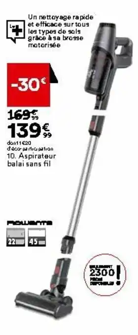BUT Aspirateur balai sans fil offre