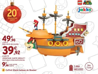 Intermarché Coffret Mario bateau de Bowser offre