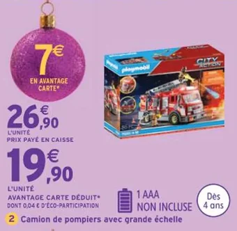 Intermarché Camion de pompiers avec grande échelle offre