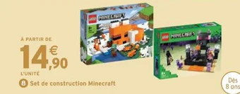 Intermarché Set de construction Minecraft offre