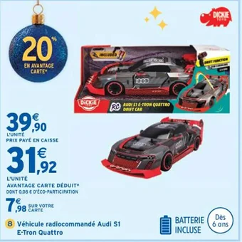 Intermarché Véhicule radiocommandé Audi S1 E-Tron Quattro offre