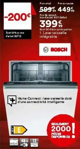 BUT Lave-vaisselle intégrable offre