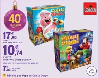 Intermarché Réveille pas Papa ou Cuisto Dingo offre