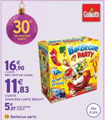 Intermarché Barbecue party offre
