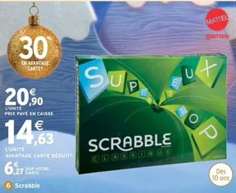 Intermarché Scrabble offre