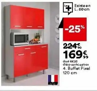 BUT Buffet pixel 120 cm offre