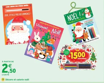 Intermarché Décore et colorie noël offre