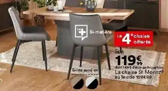 BUT La chaise st moritz offre
