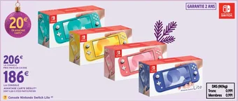 Intermarché Console Nintendo Switch Lite offre