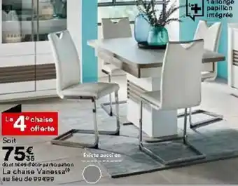 BUT La chaise vanessa au lieu offre