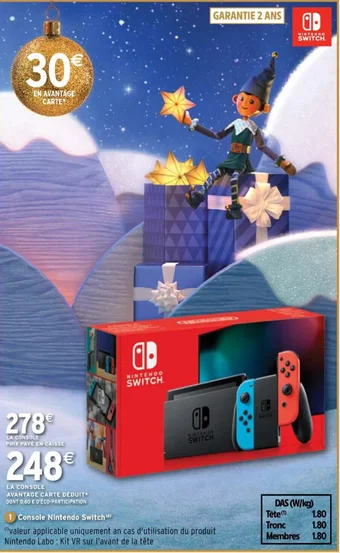 Intermarché Console Nintendo Switch offre