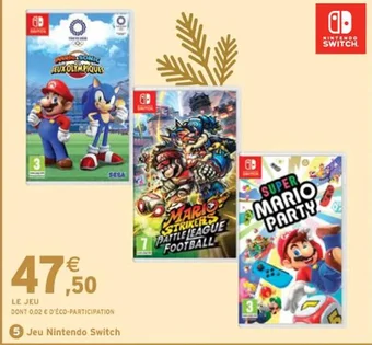 Intermarché Jeu Nintendo Switch offre