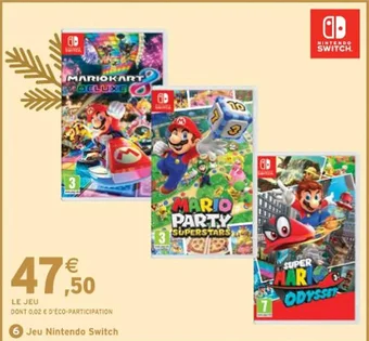 Intermarché Jeu Nintendo Switch offre