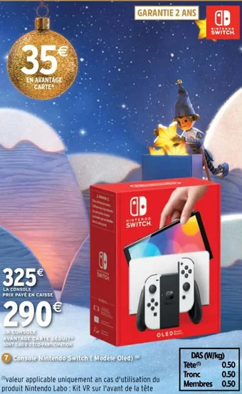 Intermarché Console Nintendo Switch (Modèle Oled) (d) offre