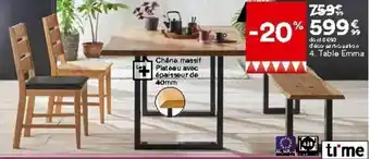 BUT Table emma offre
