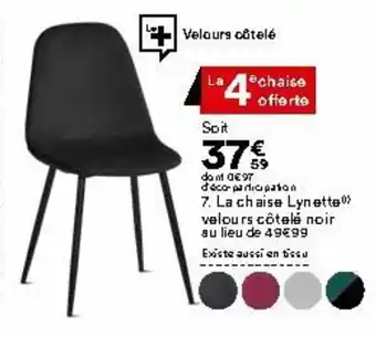 BUT La chaise lynette offre