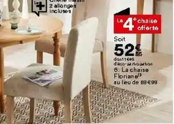 BUT La chaise floriane au lieu offre