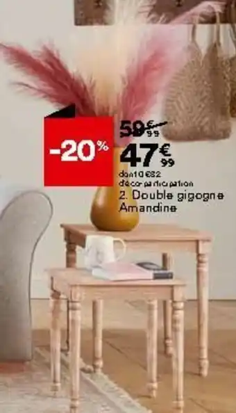 BUT Double gigogne amandine offre